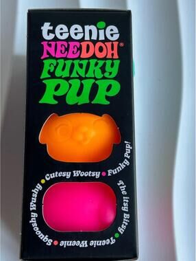 Needoh 3 pack TEENIE FUNKY PUPS DOGS-NEE DOH-squishy fidget toy NEW